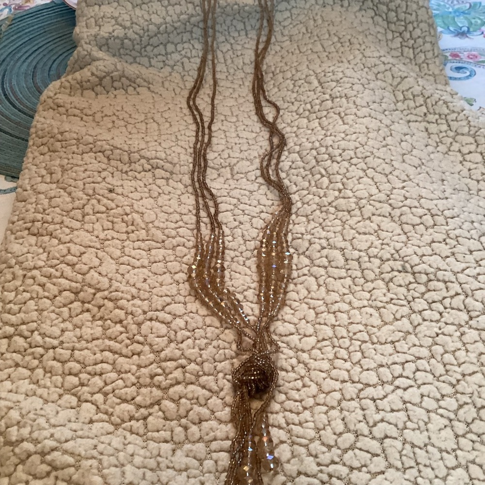 Women’s crystal necklace-46 inches in length